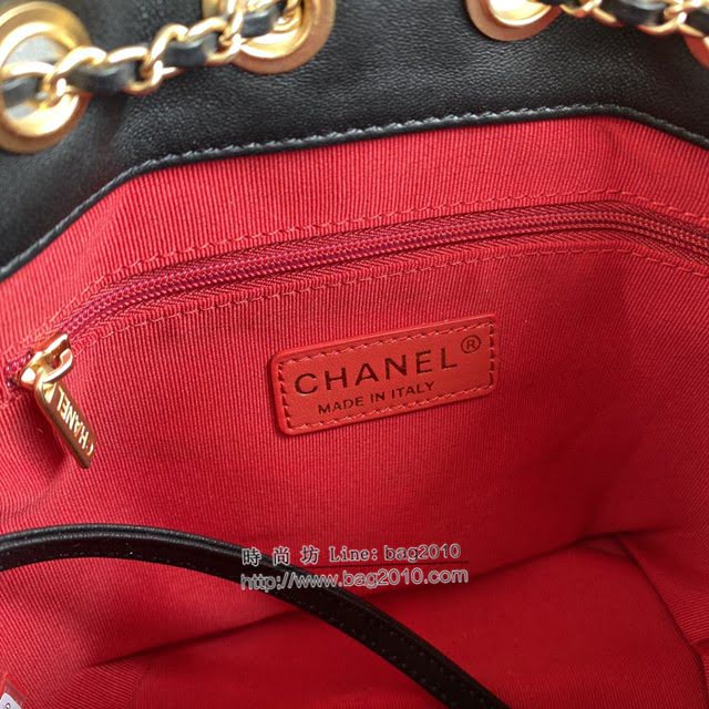 Chanel女包 香奈兒專櫃最新款抽繩包 Chanel羊皮抽繩包 AS2252油蠟皮  djc4055